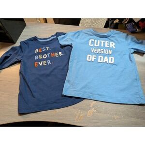 Falls Creek Kids Boys 3T Graphic Tee Bundle Best Brother Cuter Version Of Dad